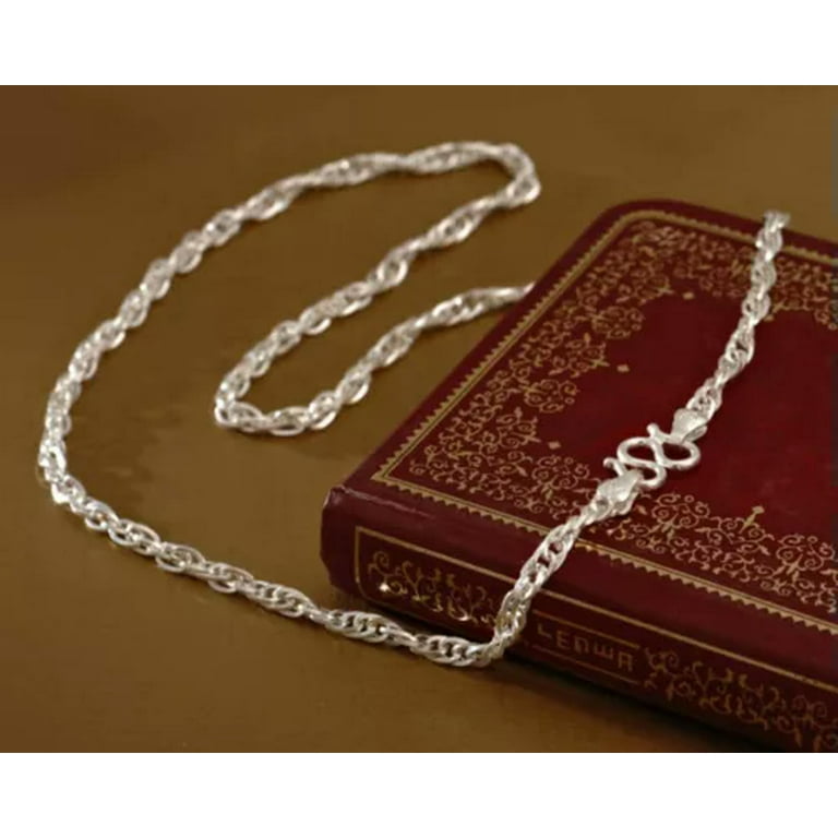 K-KED New Arrival Pure S999 Sterling Silver Chain Lucky Men Women