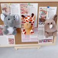 thumbnail image 4 of Muñeco de peluche de 10-12cm para niños, 1 piezas, hermano de la selva, tigre, elefante, mono, León, jirafa, leopardo, el mejor regalo, 4 of 5