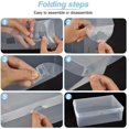 thumbnail image 4 of 16Pcs Stackable Shoe Box Storage Clear Solid Breathable Plastic Shoe Box with Front Door 28 * 18 * 9.5cm for High Heels Sneakers Sneakers Size 41, 4 of 5