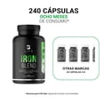 thumbnail image 3 of Fórmula de Hierro de 240 Cápsulas con Levadura de Cerveza y Espinaca. Ingredientes naturales. Iron Blend B Life. BLIFE cápsulas, 3 of 7