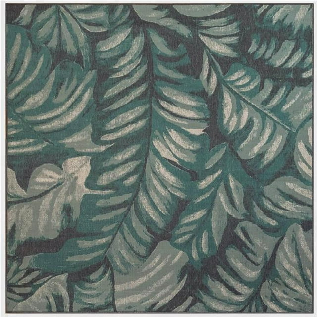 Trans-Ocean Imports RVIS8765004 7 ft. 10 in. Liora Manne Square Riviera Palm Indoor & Outdoor Rug - Teal