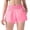 *1-Pink, variant on VBVC Women's High Waisted Running Shorts,Smocked Elastic Waist Yoga Bottoms For Women,Ladies Quick-Dry Workout Shorts with Zipper Pockets,Pink,S-XL
