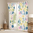 thumbnail image 3 of Castle Fairy Colorful Flowers Curtains Pack Of 2 (42X84 Each) for Women Girls Teens,Spring Graden Curtains Blackout,Botanical Plants Bedroom Curtains,Breathable Home Decor, 3 of 6