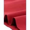 thumbnail image 5 of Unique Bargains Robes Sans Bretelles pour Femmes Col Cœur Fermeture Éclair devant Robe de Soirée Tube Rouge m, 5 of 5