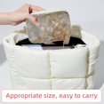 thumbnail image 6 of Marble Velvet Travel Organizer with Removable Compartment - Portable Jewelry Necklace Organizer Box - Gift, 6 of 7