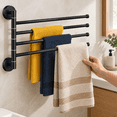 Swivel Shelf Rack Swivel Towel Racks for Bathroom, 19.5