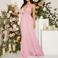 thumbnail image 7 of Maternity Dress for Baby Shower - 2025 Photoshoot Pregnancy Summer Midi Casual Flutter Sleeve Dress Pink S, 7 of 7
