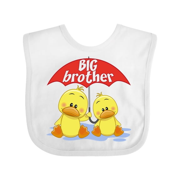 Inktastic Big Brother Duck Boys Baby Bib