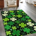 thumbnail image 2 of Area Rugs 2.7'x5', St. Patrick's Day Carpet for Living Room Bedroom Dining Room, Lucky Shamrocks Spring Leaves Plants Throw Kitchen Rugs Non Slip Washable Rectangle Indoor Outdoor Rugs, 2 of 8