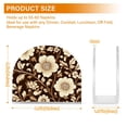 thumbnail image 4 of Yayeee Napkin Holder for Table Set of 2 Kitchen Paper Tissue Organization, Brown Floral, 4 of 8