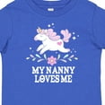 thumbnail image 4 of Inktastic My Nanny Loves Me Girl Unicorn Girls Baby T-Shirt, 4 of 5