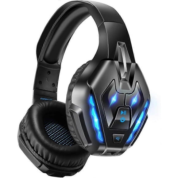 PS5 Gaming Headset for PS4, PC, Switch, Q10 Xbox One Headset with Stereo Sound, Detachable Mic, Wireless Bluetooth 5.3 Headphone only for Laptop/Phone