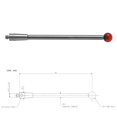 thumbnail image 2 of Bgsha CMM Touch Probe Styli A-5003-0044 M2 Thread 4.0mm Ru by Ball Length 40mm Stylus, 2 of 8