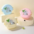 thumbnail image 3 of Lunch Box Convenient Outer Band Outdoor Bento Boxes Mushroom Lunch Box Lattice Design Lunch Container Yellow, 3 of 6