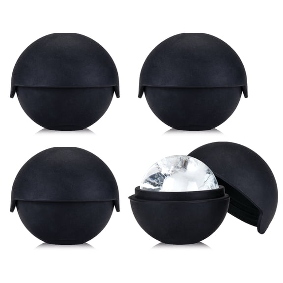 Viski Sphere Ice Molds for Whiskey, Cocktails, Home Bar Gifts, Set of 4