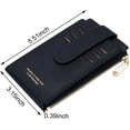 thumbnail image 2 of Badiya Porte-Cartes RFID pour Femmes Portefeuille Mince Multi-Cartes avec Fermeture Éclair, 2 of 5