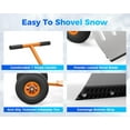 thumbnail image 4 of Pelle à Neige Robuste de 29 Pouces avec Roues – Lame en Acier Inclinée, Poignée Ergonomique Réglable à 5 Niveaux, Pousse-Neige Efficace pour Allée, Trottoir, Porte, 4 of 8