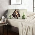thumbnail image 6 of Daiia Vintage Cowboy Riding Horse Bedding Waterproof Pillow Protector Zippered Queen – Bed Bug Proof Pillow Encasement-16"x24", 6 of 6