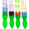 thumbnail image 4 of Xelparuc 21 piezas Kit de arte para niños Flores Pinceles de esponja Pintura Kit de pintura divertido Juego de herramientas de pincel de pintura para niños Juego de herramientas de pintura de dibujo de educación temprana y manualidades Suministros de diseño de arte de bricolaje Ormromra FLD-1875, 4 of 8