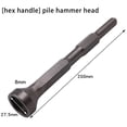thumbnail image 1 of Pile Hammer Heads Edge Hammer For Impact Drill For Electric And Pneumatic Tools Hexagonal handle A, 1 of 7