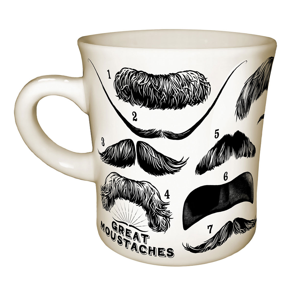 Great Moustaches Coffee Mug 12 oz. Cam Modern Family Mustache Funny