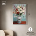 thumbnail image 5 of Flowers on a Table Canvas Chic Floral Art by Art Remedy, Silver Frame, 30 x 45, 5 of 7