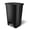 Black-Premium 20 Gallon, variant on 20 Gallon Trash Can - Step On Kitchen Waste Bin with Lid & Bag Rings, Plastic Rectangle Indoor Garbage Container for Home & Office, Black