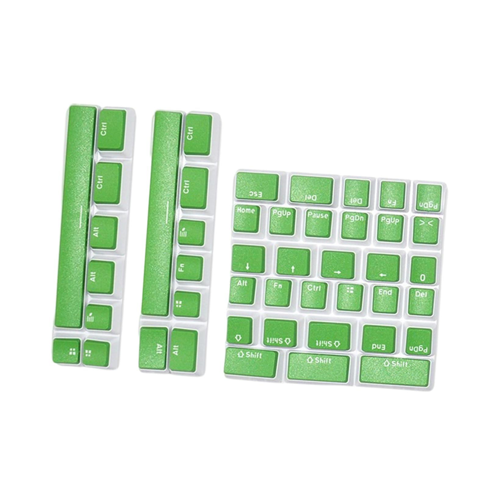 Pudding Key Caps Set  Special Layout for Logitech 75 84 980 680 Cheese green 