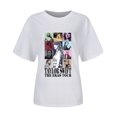 thumbnail image 4 of TayIor Sw1ft Chemises, Tylor Sw1ft Merch, Tylor Sw1ft, Mode Décontractée pour Femmes, Chemises à Manches Courtes et Col Rond Imprimé, Chemisier Graphique pour Amatrices de Musique TKFASHION Blanc TG, 4 of 5