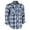 10 Light Blue White Gray, variant on Coevals Club Mens Pearl Snap Plaid Western Cowboy Button Up Long Sleeve Shirts Black White Gray 09 Large