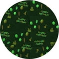 thumbnail image 1 of Ahgly Company Indoor Round Patterned Green Area Rugs, 7' Round, 1 of 1