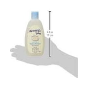 Aveeno Baby Wash & Shampoo Natural Oat Extract Lighty Scented, 8 oz, 2 Pack