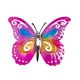 thumbnail image 4 of Escultura decorativa de pared con forma de mariposa de hierro Rosa, 4 of 9
