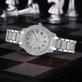 thumbnail image 5 of Mirar Irfora XR72208 Lujoso Bling Reloj de pulsera para mujer decorado con cristales completos Reloj clásico retro con números romanos Pulsera de cuarzo analógica Elegante reloj de vestir con correa d Irfora Mirar, 5 of 5