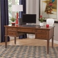 thumbnail image 3 of Bowery Hill Traditional Rustic Cherry 60-inch Wood Storage Desk, 3 of 7