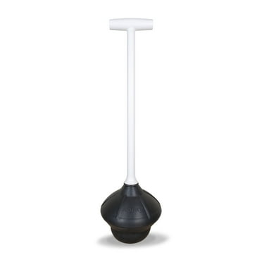 Korky Toilet Plunger - Fits All Bowl Shapes - Clears Common Clogs - Flexible Rubber for Effective Plunge - 92-4