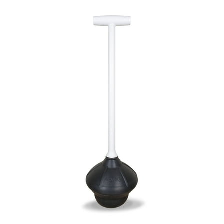 Korky Toilet Plunger - Fits All Bowl Shapes - Clears Common Clogs - Flexible Rubber for Effective Plunge - 92-4