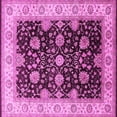 thumbnail image 1 of Ahgly Company Indoor Square Oriental Pink Traditional Area Rugs, 5' Square, 1 of 4