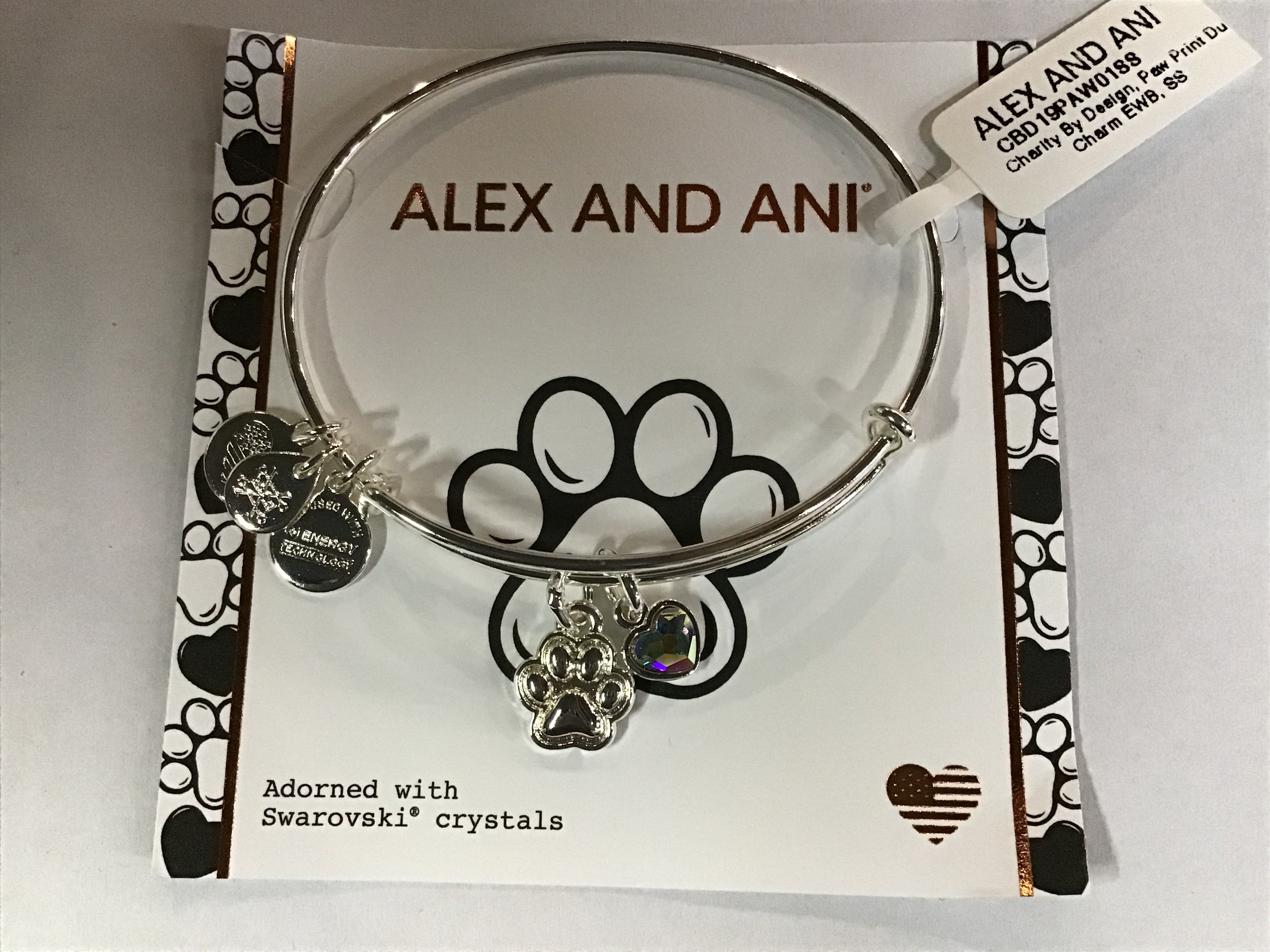 Alex and Ani Alex and Ani Replenishment 19 Women's Paw Print Duo