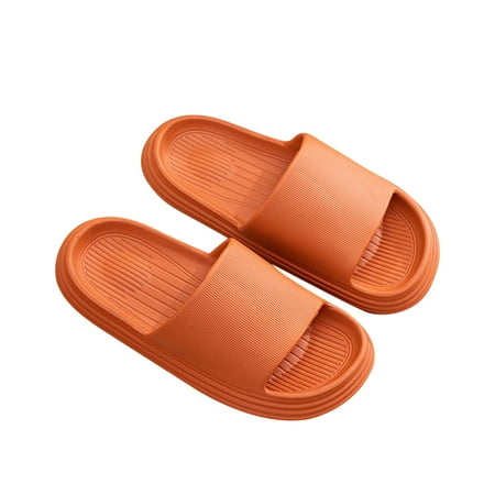 

Up to 30% off!Kukoosong Flat Sandals for Women Men Slippers Home Couple Shoes Indoor Outside Soft Soled Slippers Women Sandals Orange 40-41