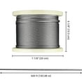 thumbnail image 3 of Yescom 600FT 1/8" Stainless Steel Cable T316 Wire Rope 7x7 Aircraft Strand for Decking Cable Railing System String Light Hanging, 3 of 9