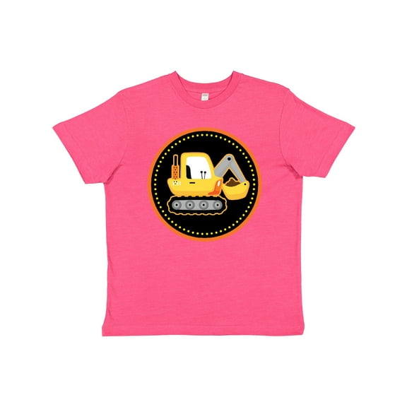 Inktastic Construction Digger Truck Youth T-Shirt