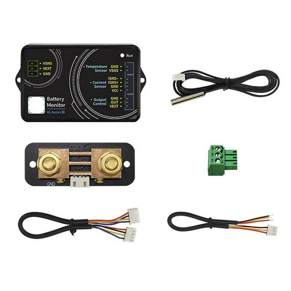 KL110F 0-120V 0-100A Battery Monitor Bluetooth Battery Tester Voltage Current VA Meter Battery Coulomb Meter