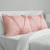 Mainstays Solid Elastic Circle Ruched Sham Set