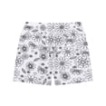 thumbnail image 5 of FYDUU Kids Colorable Pajamas Cartoon Print Short Sleeve T Shirt Shorts Set Boys Girls Colouring Pajama Sets Soft Comfy Homewear 5-6 Years, 5 of 9