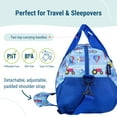 thumbnail image 2 of Wildkin Kids Overnighter Duffel Bag for Boys & Girls, Features Two Carrying Handles and Removable Padded Shoulder Strap (On the Go Blue), 2 of 7