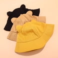 thumbnail image 4 of Mightlink Kawaii Cute Cat Ears Solid Color Women Fisherman Hat Folding Outdoor Bucket Cap, 4 of 7