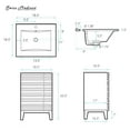 thumbnail image 6 of Cascade 18" Freestanding Bathroom Vanity in Green Oak with Sink Top, 6 of 12