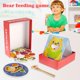 thumbnail image 2 of Feeding Game Toy Wood Cute Bear Spoon Training Montessori Preschool Fine Motor Skills Development Educational Toys heqiyong LED, 2 of 2