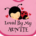 thumbnail image 4 of Inktastic Loved by My Auntie Ladybug Boys or Girls Baby Bib, 4 of 4